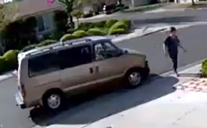 gold van